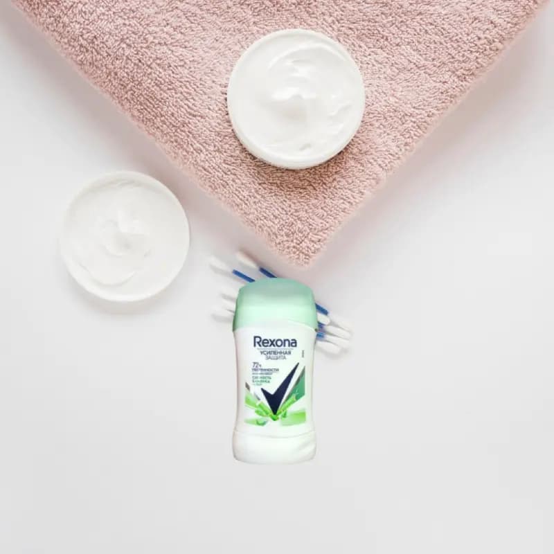 مام صابونی آلوئه ورا رکسونا REXONA مدل aloe vera scent حجم 40 میل — تصویر ۵