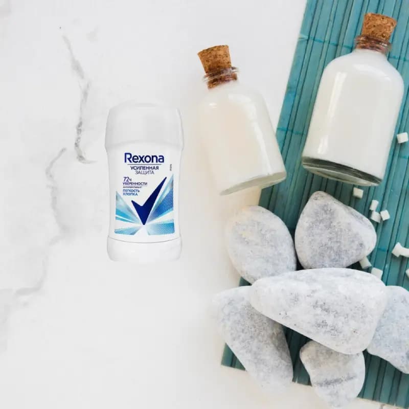 مام صابونی رکسونا REXONA مناسب بانوان رنگ آبی حجم 40 میل — تصویر ۲