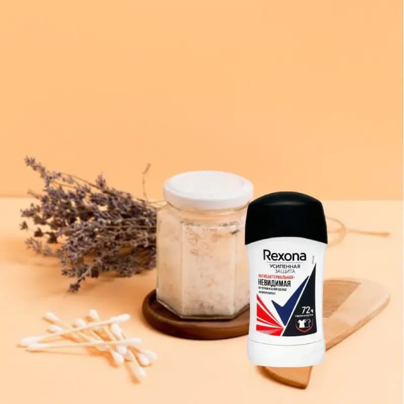 استیک ضد تعریق رکسونا REXONA مدل Antibacterial Invisible وزن 40 گرم — تصویر ۲