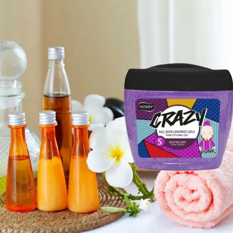 ژل حالت دهنده مو هوبی HOBBY با سختی 5 مدل CRAZY حجم 700 میل — تصویر ۲