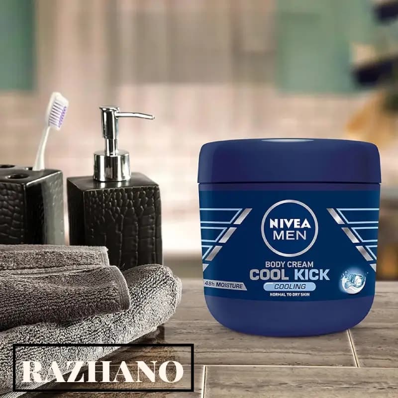 کرم بدن مردانه نیوا NIVEA مدل COOL KICK حجم 400 میل — تصویر ۲