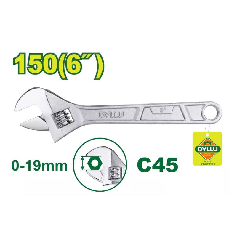 آچار فرانسه 6 اینچ دایلو مدل DTAW1106 — تصویر ۲