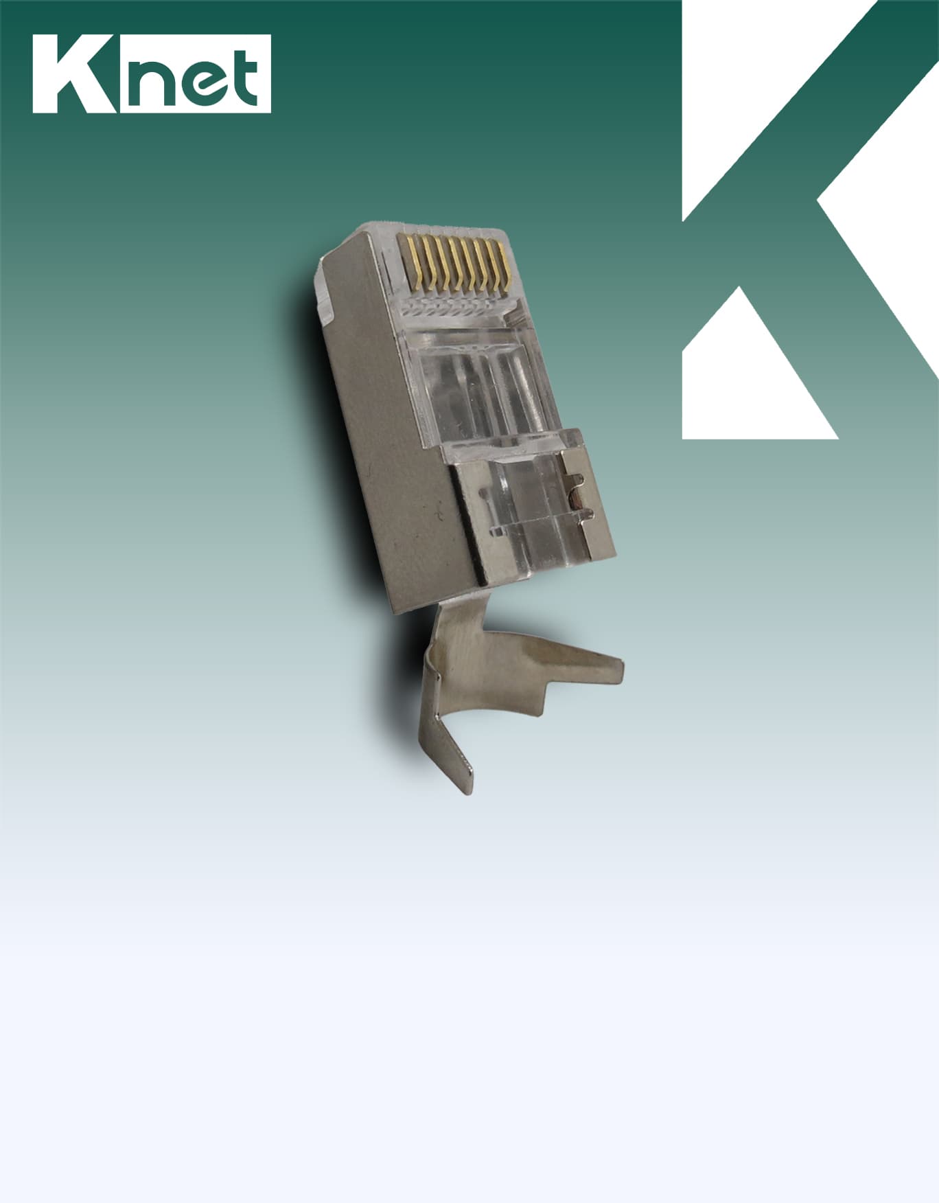 کانکتور شبکه Cat6A STP کی نت پلاس مدل KP-NC6AS20 بسته 20عددی