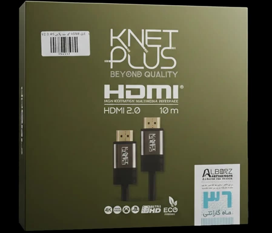 کابل HDMI کی نت پلاس V2.0_4K طول 10 متر — تصویر ۲