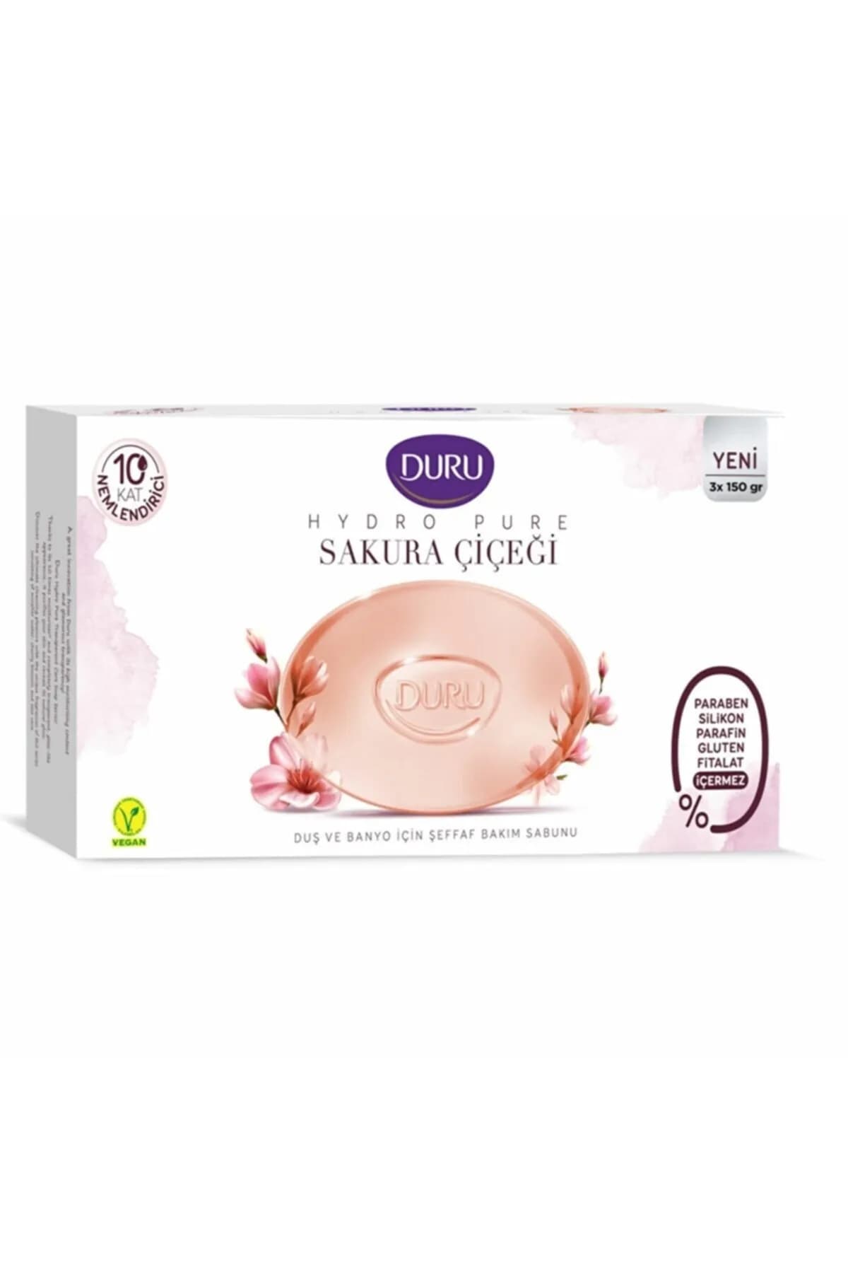 صابون شکوفه گیلاس دورو DURU مدل HYDRO PURE — تصویر ۲