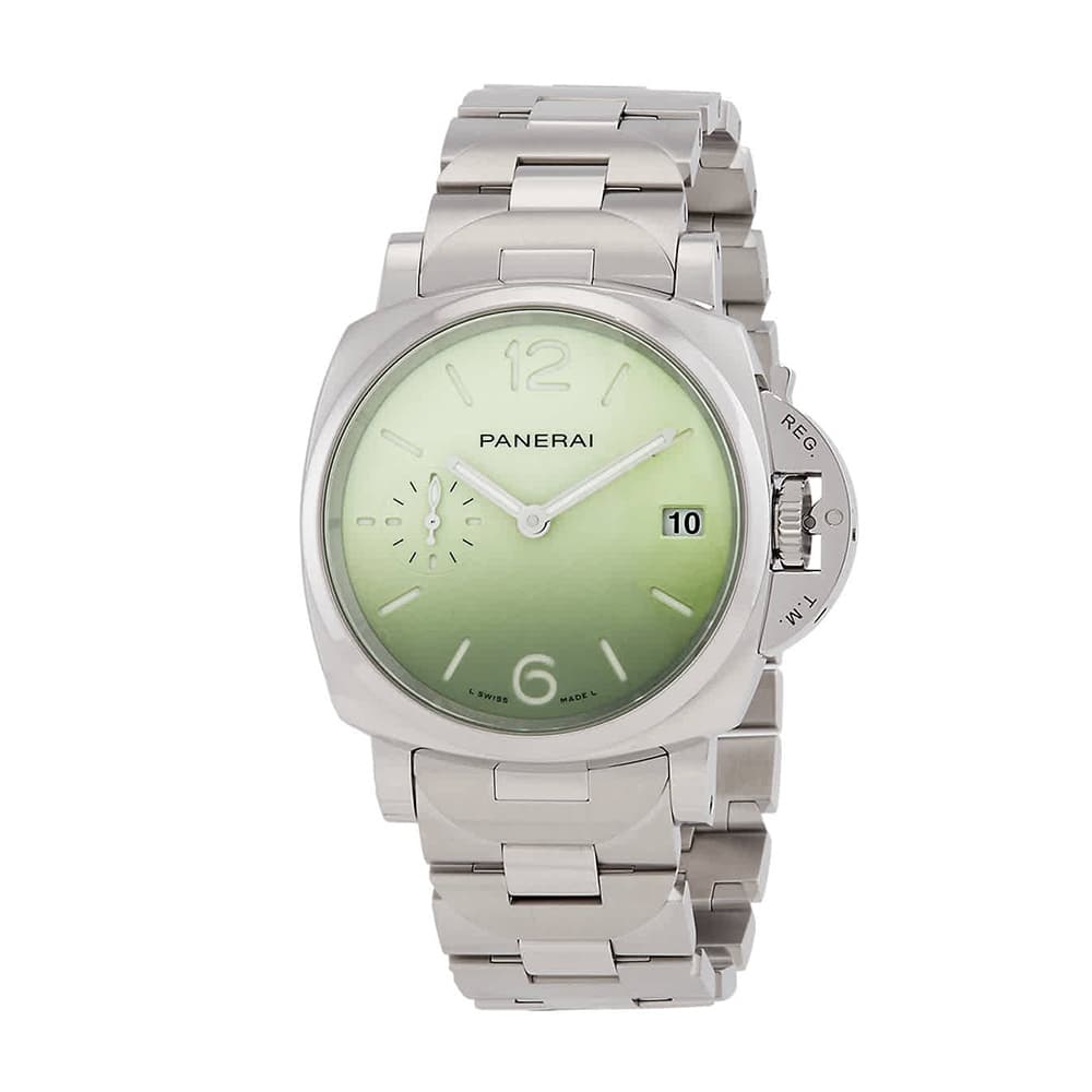 ساعت مچی مردانه پنرای Panerai Luminor Due Pastello Automatic Green Dial — تصویر ۴