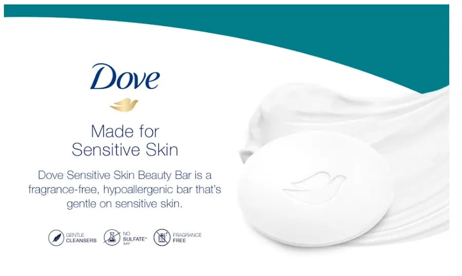 صابون پوست حساس داو Dove Sensitive Skin — تصویر ۳