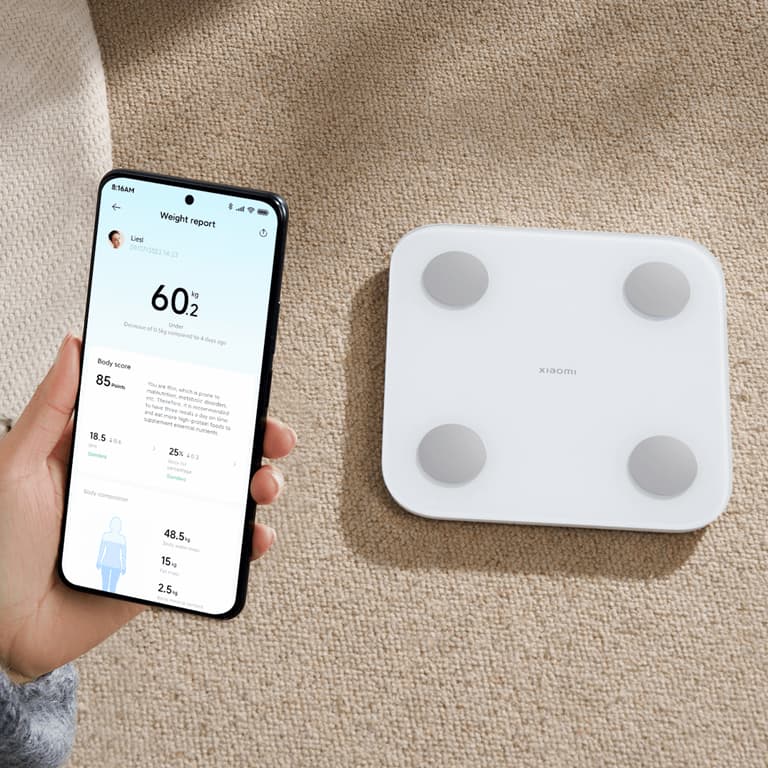 ترازو دیجیتال شیائومی مدل Body Composition Scale S400 — تصویر ۲