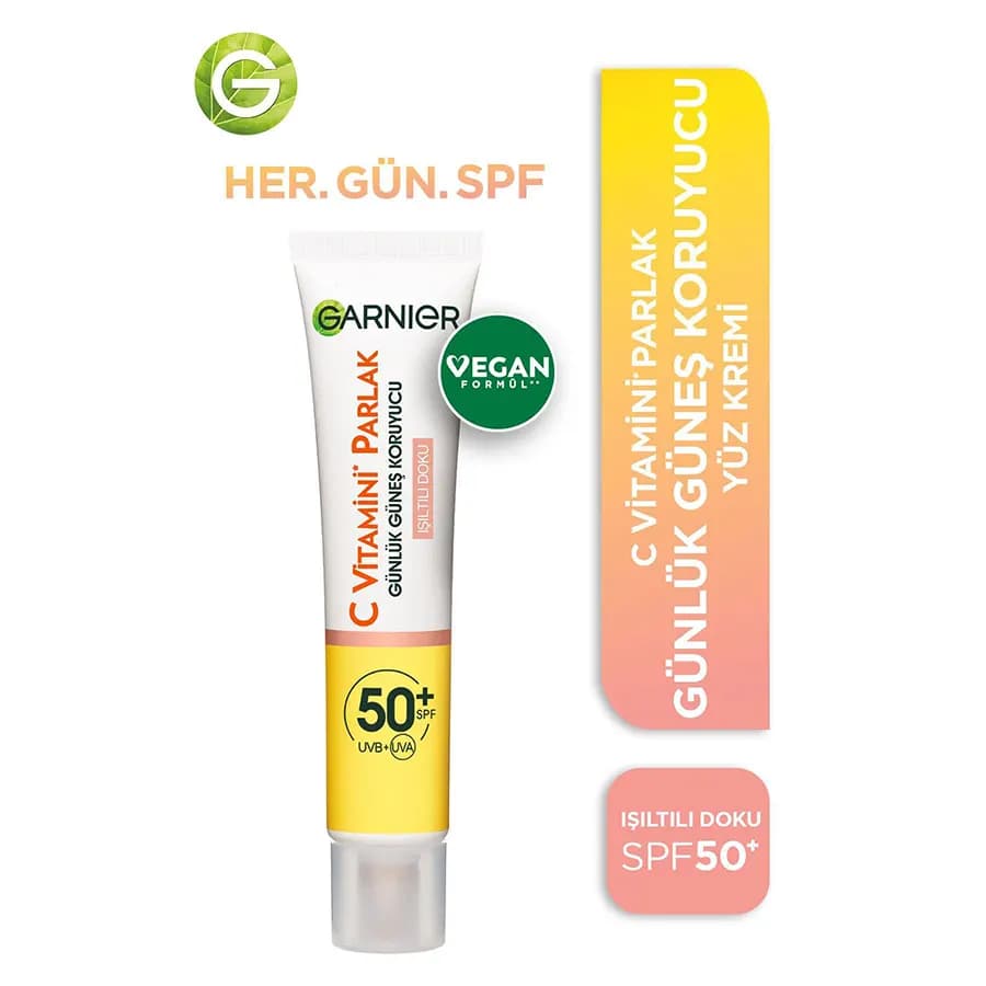ضد آفتاب رنگی ویتامین سی گارنیر SPF50 — تصویر ۴