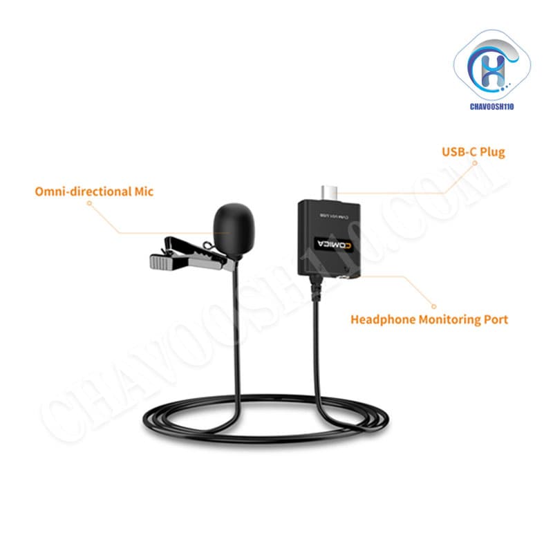 میکروفن یقه ای کامیکا V01. USB — تصویر ۵