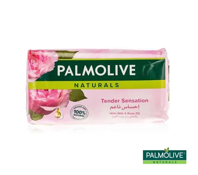 صابون پالمولیو حاوی عصاره شیر و گل رز بسته 6 عددی 170گرم — تصویر ۳