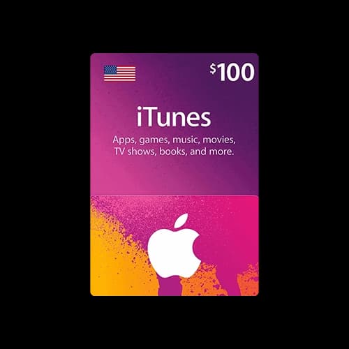 گیفت کارت 100 دلاری آیتونز اپل امریکا