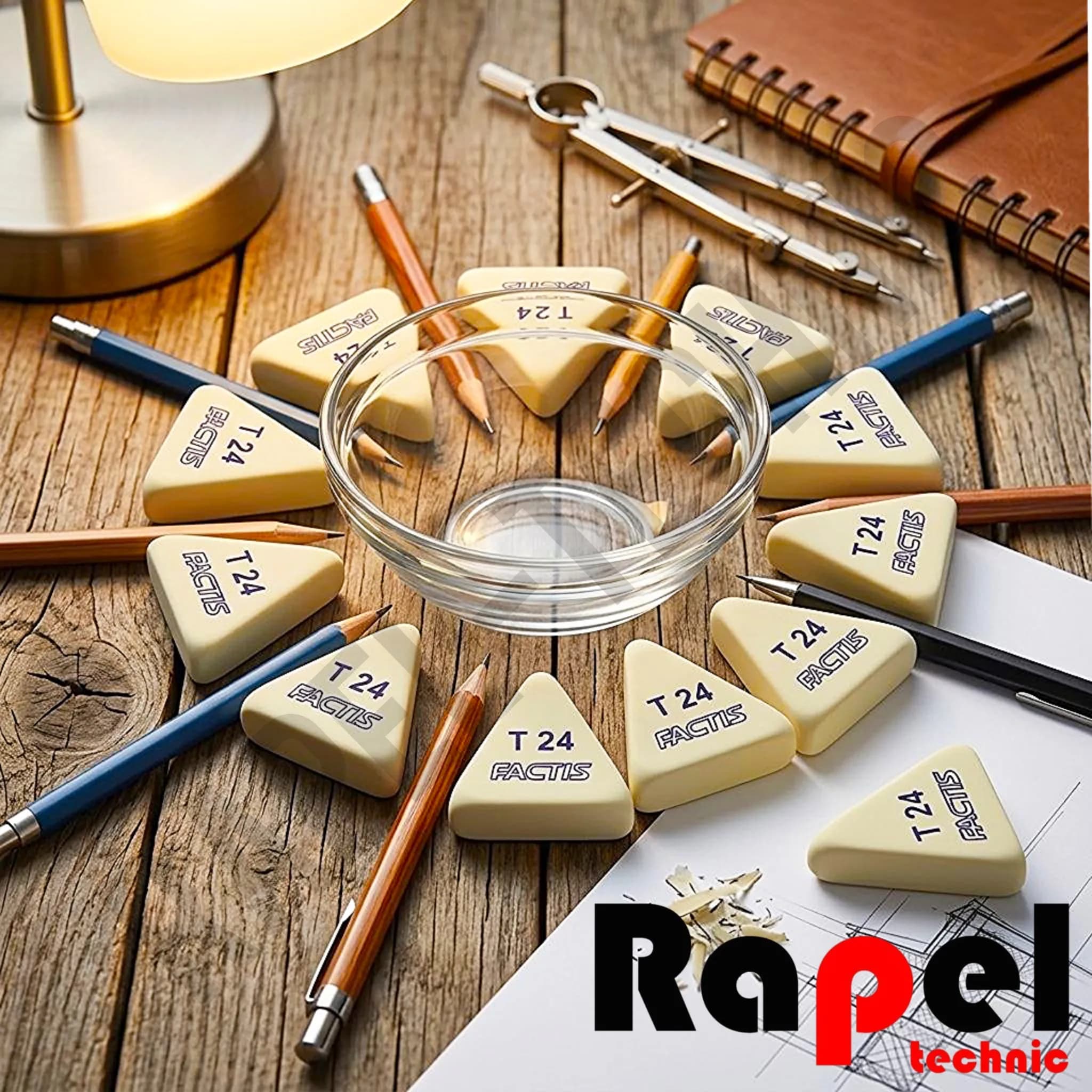 پاک کن مثلثی فکتیس T24 | سایز بزرگ