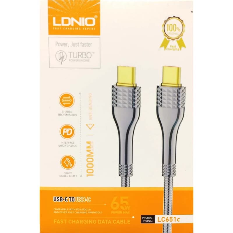 کابل تایپ سی LDNIO مدل LC651c — تصویر ۳