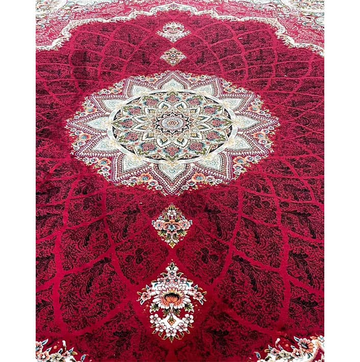 فرش کاشان طرح گنبدی ۷۰۰ شانه لاکی — تصویر ۵