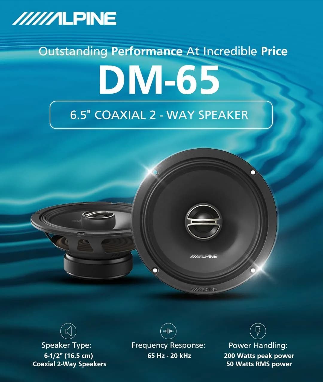 DM-65 بلندگو آلپاین Alpine — تصویر ۳