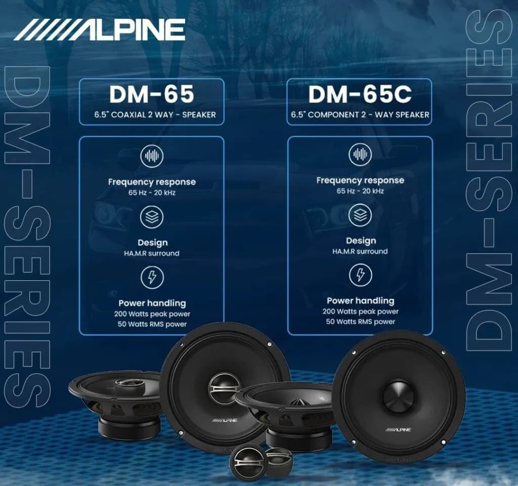 DM-65 بلندگو آلپاین Alpine — تصویر ۴
