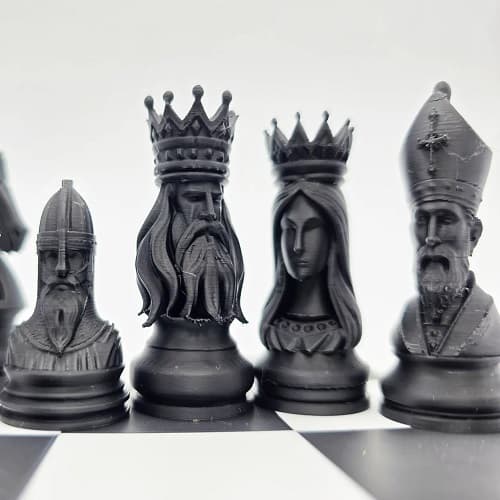 ست شطرنج طرح قرون وسطی – Pchess60 — تصویر ۵