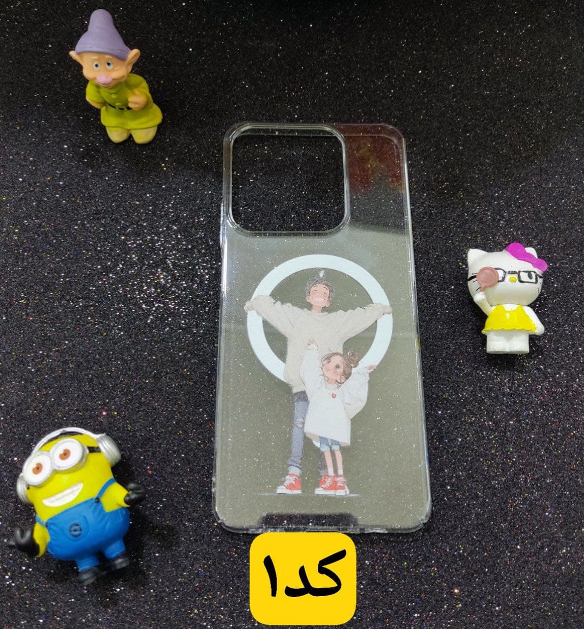 قاب گوشی Realme C61 مدل شفاف طرح دختر ادایی — تصویر ۲