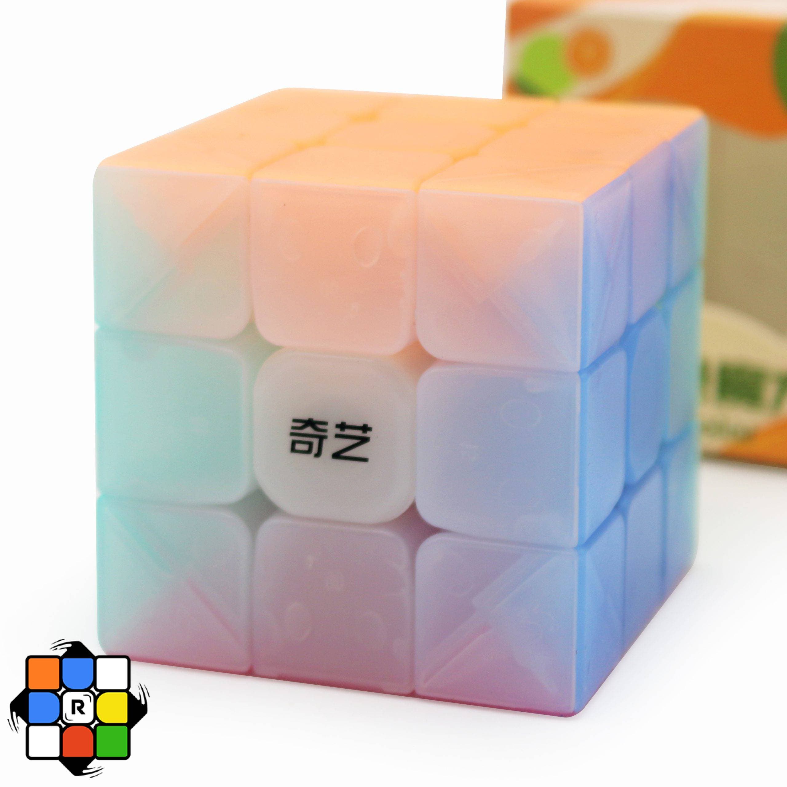 روبیک 3×3 کای وای وریور ژله ای شفاف