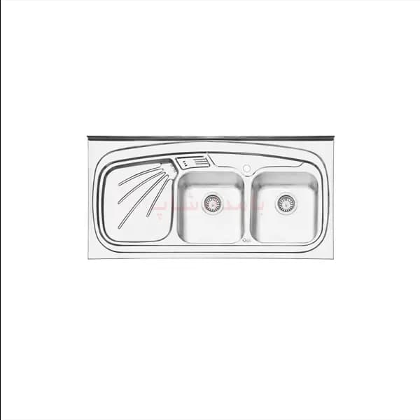 سینک ایلیا استیل نیمه فانتیزی مدل 3013 — تصویر ۲