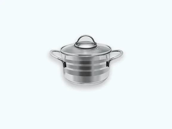 قابلمه استیل فورته forte سایز 16 — تصویر ۳