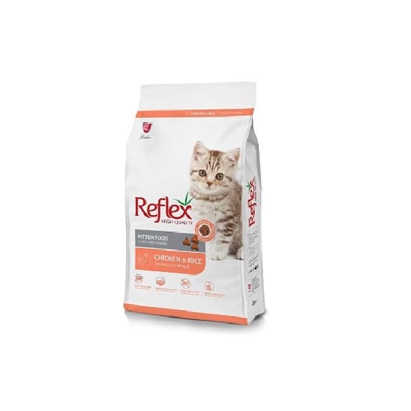 غذای خشک بچه گربه رفلکس مدل kitten وزن 15 کیلو گرم