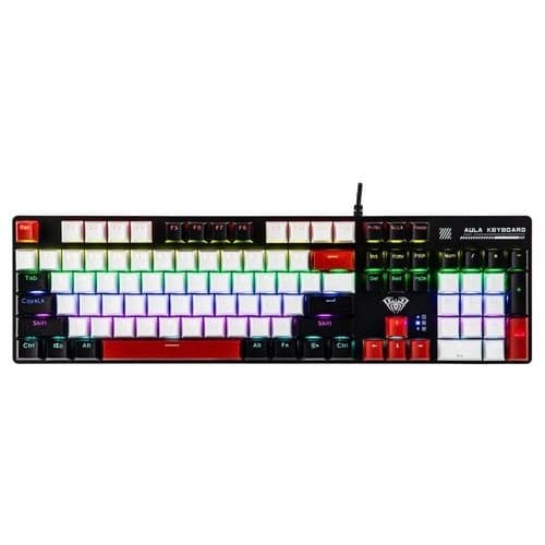 کیبورد گیمینگ سیمی آئولا مدل AULA S500 Blue Switch