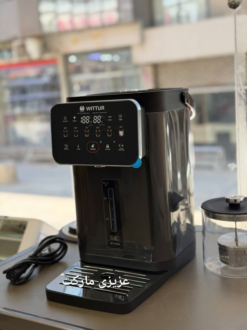 سماور برقی ویتور wittur مدل FLAMME ظرفیت ۵ لیتر & — تصویر ۶