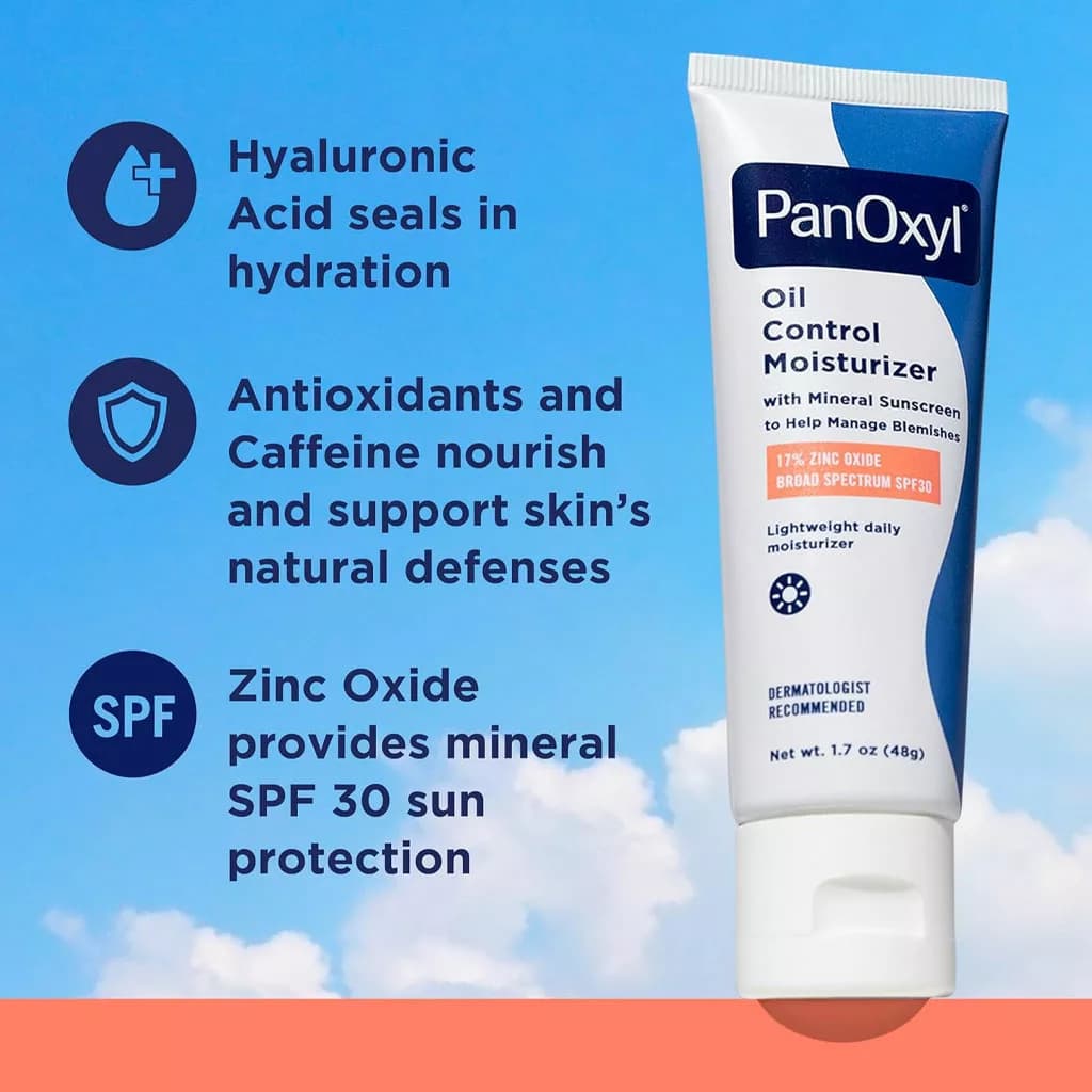 کرم مرطوب کننده ضد جوش و کنترل چربی پانوکسیل Panoxyl حجم 48 گرم — تصویر ۸