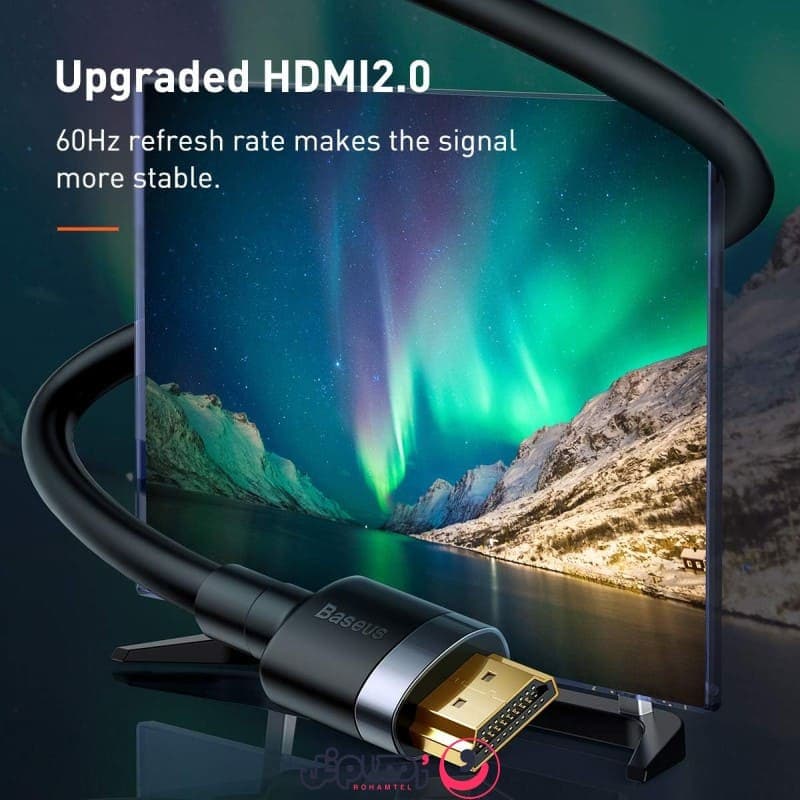 کابل HDMI بیسوس مدل CADKLF-F01 به طول 2 متر — تصویر ۷