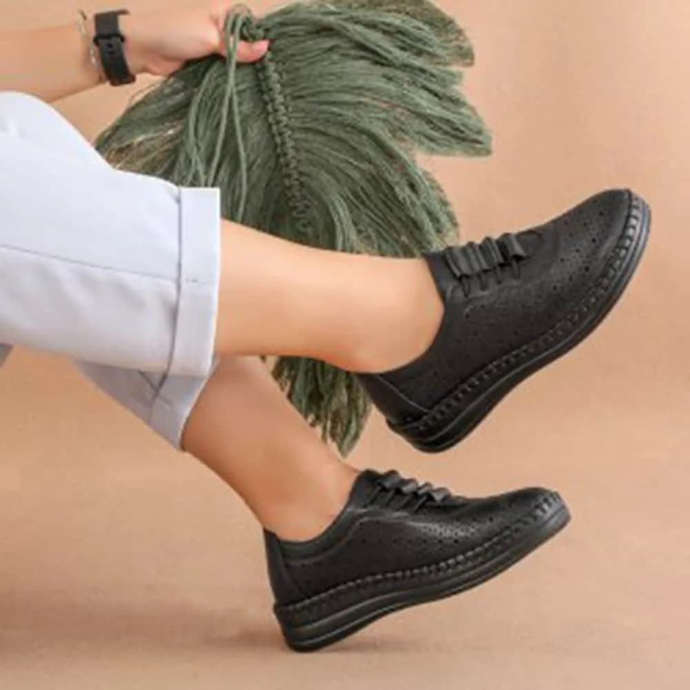 کفش طبی زنانه کد 3028 – دست دوز – دارای پد خارپاشنه