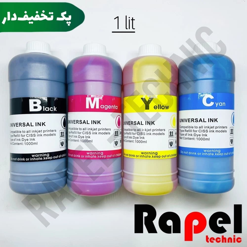 ست جوهر پرینتر اچ پی (یک لیتری) درجه یک | جوهر کره‌ای HP تضمینی آلپ 4 رنگ (ALP)