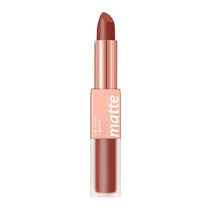 رژ لب دو طرفه مایع و جامد اوتوو O.two.o مدل Double-Ended Lip Glaze And Lipstick رنگ Persimmon شماره L03