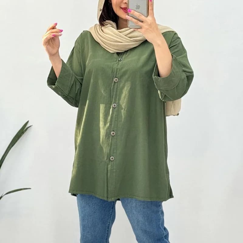 تونیک مانتویی زنانه یلدا — تصویر ۹