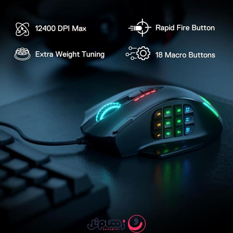 ماوس گیمینگ ردراگون مدل Redragon Impact M908 — تصویر ۶