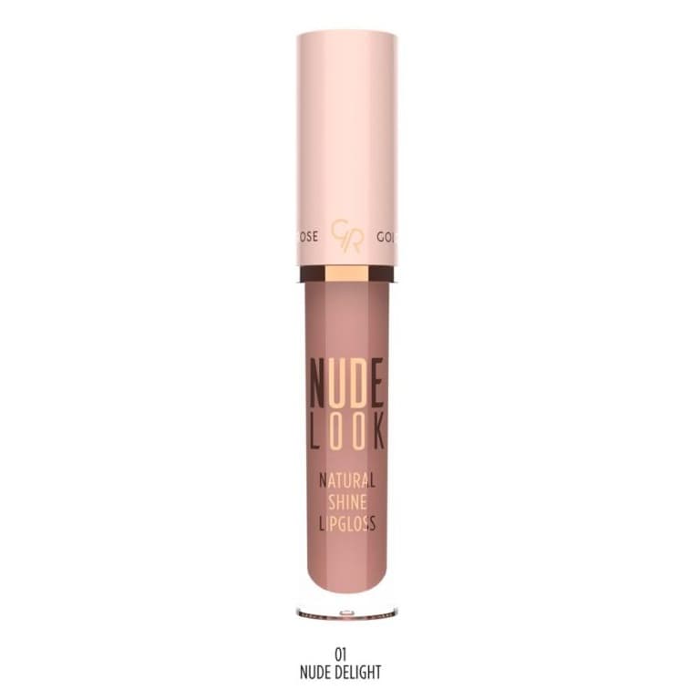 رژ لب مایع براق گلدن رز Golden Rose سری Nude Look شماره 01 رنگ Nude Delight