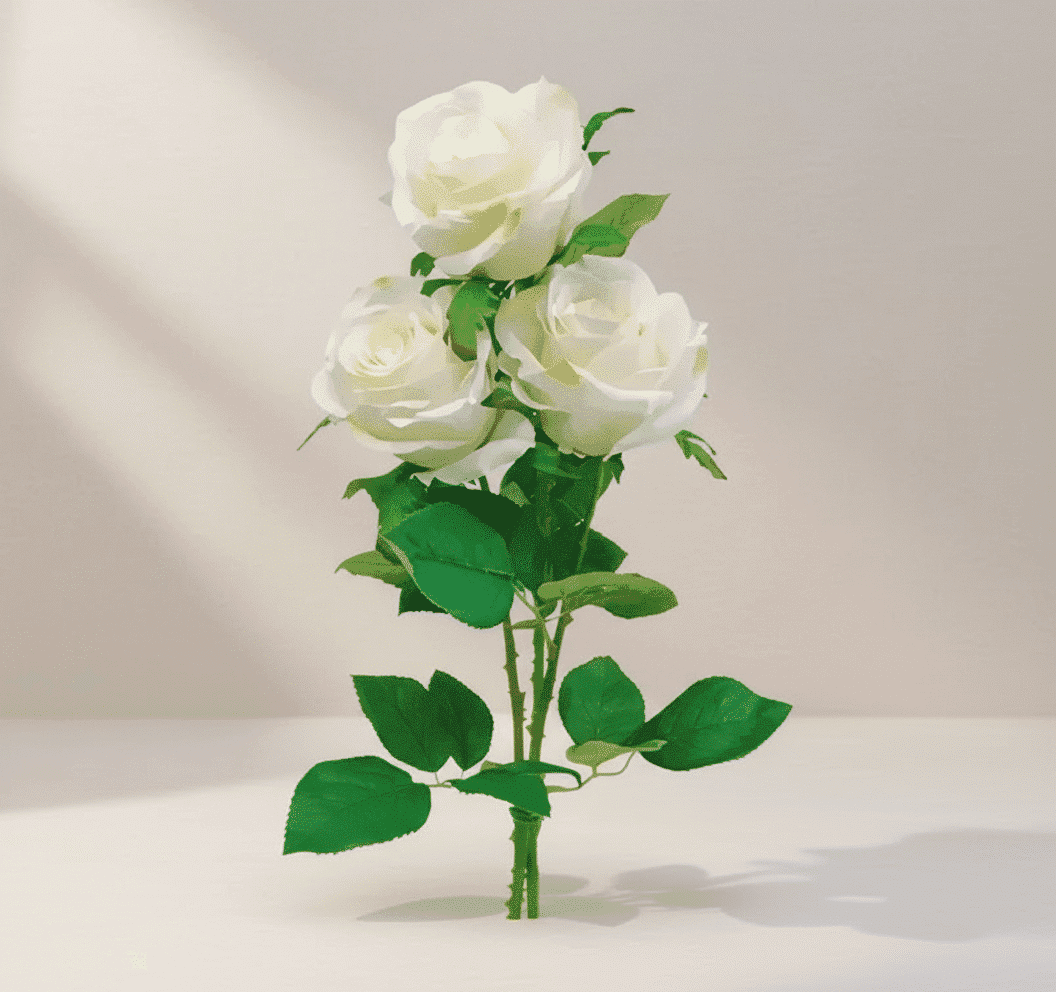 گل آرایی لوکس و تازه گل رز سفید کد40 (استرالیا) — تصویر ۳