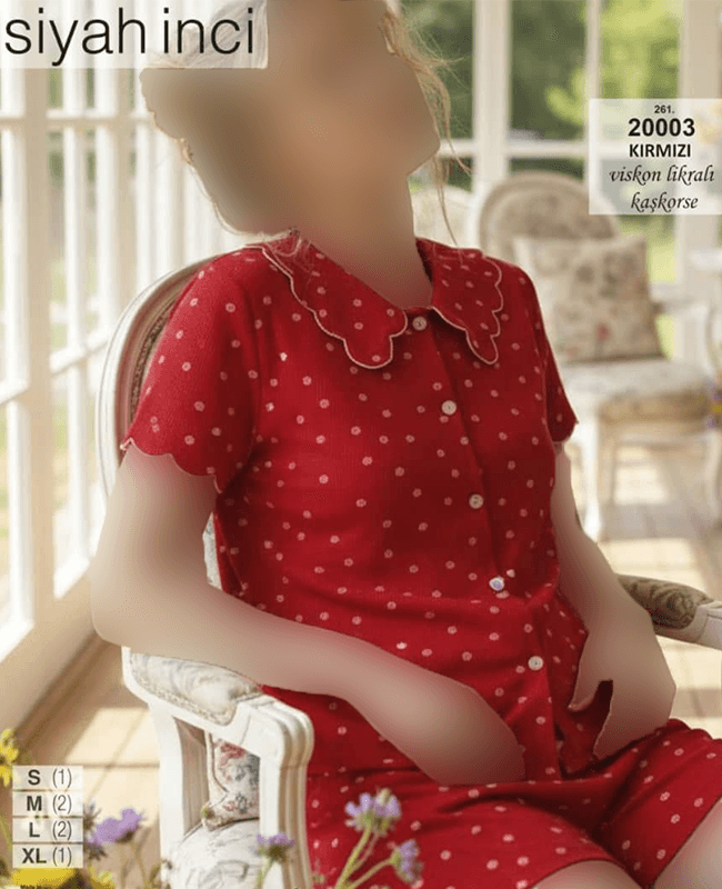 تیشرت وشورتک سایز نرمال siyah inci کد 20003 — تصویر ۳