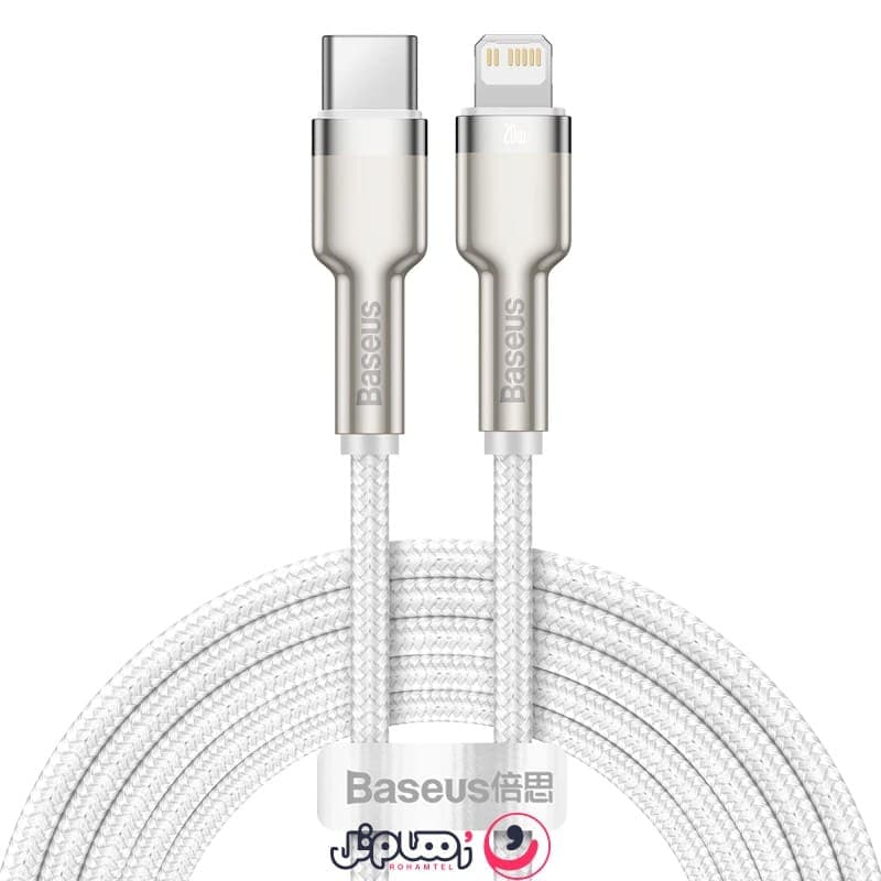 کابل تبدیل USB-C به لایتنینگ بیسوس مدل CATLJK-B02 طول 2 متر با توان 20 وات مخصوص آیفون — تصویر ۲