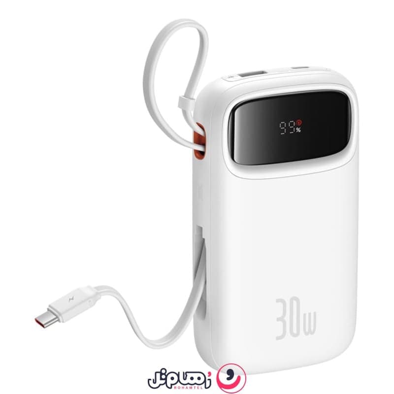 پاوربانک بیسوس مدل Qpow2 ظرفیت 20,000 میلی آمپر و توان 30 وات — تصویر ۱۰