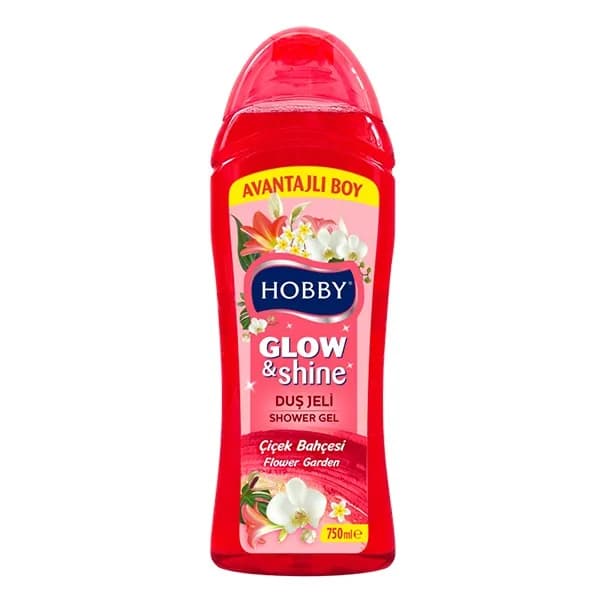 شامپو بدن هوبی Hobby مدل Glow &amp; Shine رایحه گل های بهاری حجم 750 میل
