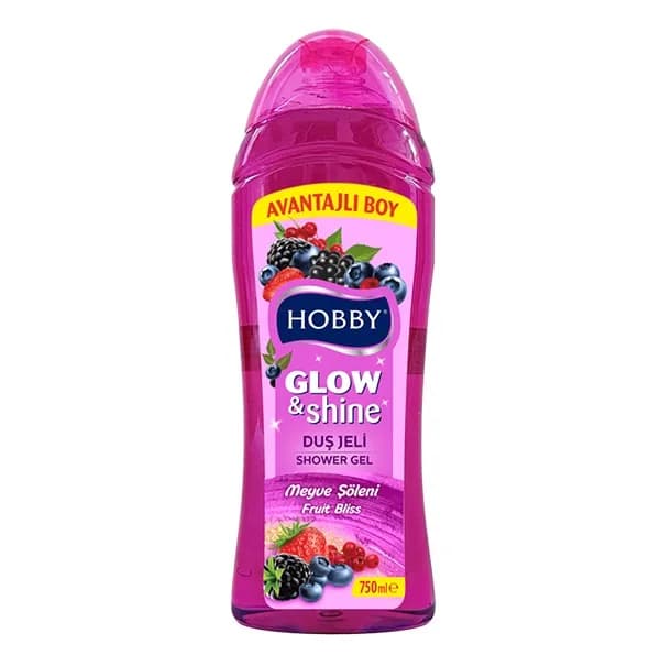 شامپو بدن هوبی Hobby مدل Glow &amp; Shine رایحه میوه های شیرین حجم 750 میل