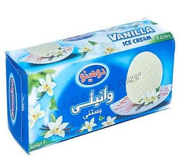 بستنی وانیلی دومینو 1 لیتر — تصویر ۲