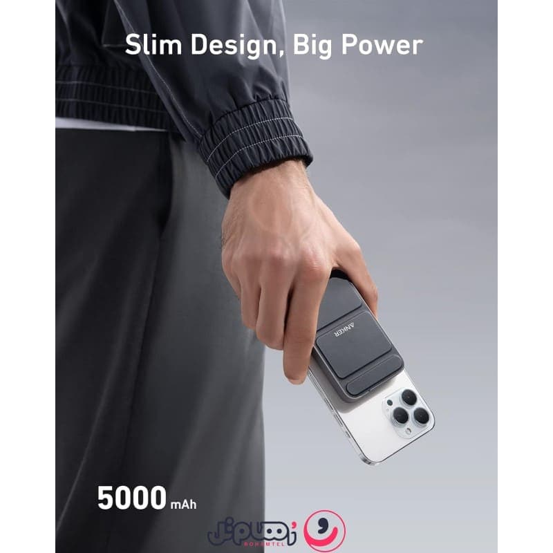 پاوربانک انکر مدل Anker MagGo Power Bank A1614 ظرفیت 5,۰۰۰ میلی آمپر و توان ۱۲ وات — تصویر ۱۱