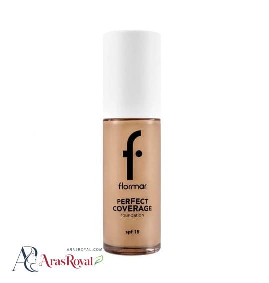 کرم پودر پوست خشک فلورمار Flormar مدل Perfect Coverage رنگ Soft Beige شماره 102 حجم 30 میل — تصویر ۱۰