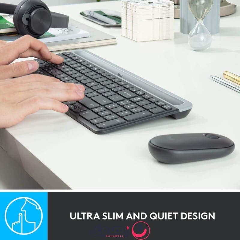کیبورد و ماوس بی سیم لاجیتک مدل Logitech MK470 SLIM — تصویر ۵