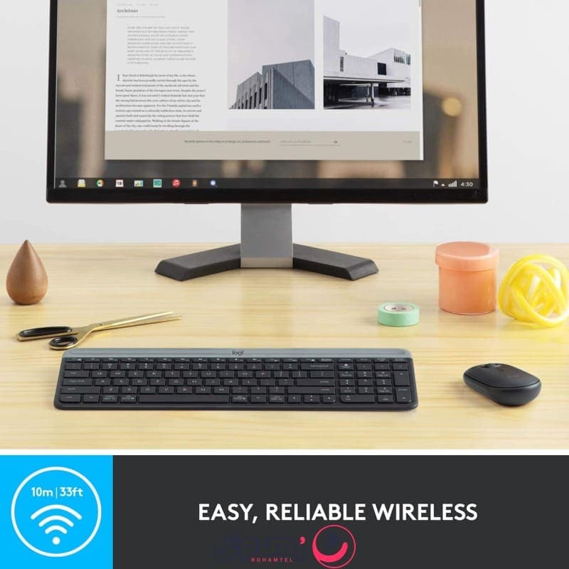 کیبورد و ماوس بی سیم لاجیتک مدل Logitech MK470 SLIM — تصویر ۴