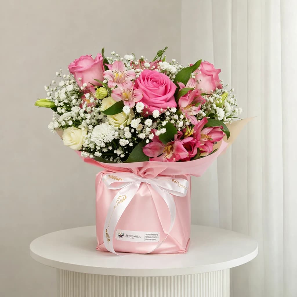 باکس گل شیشه ای واله