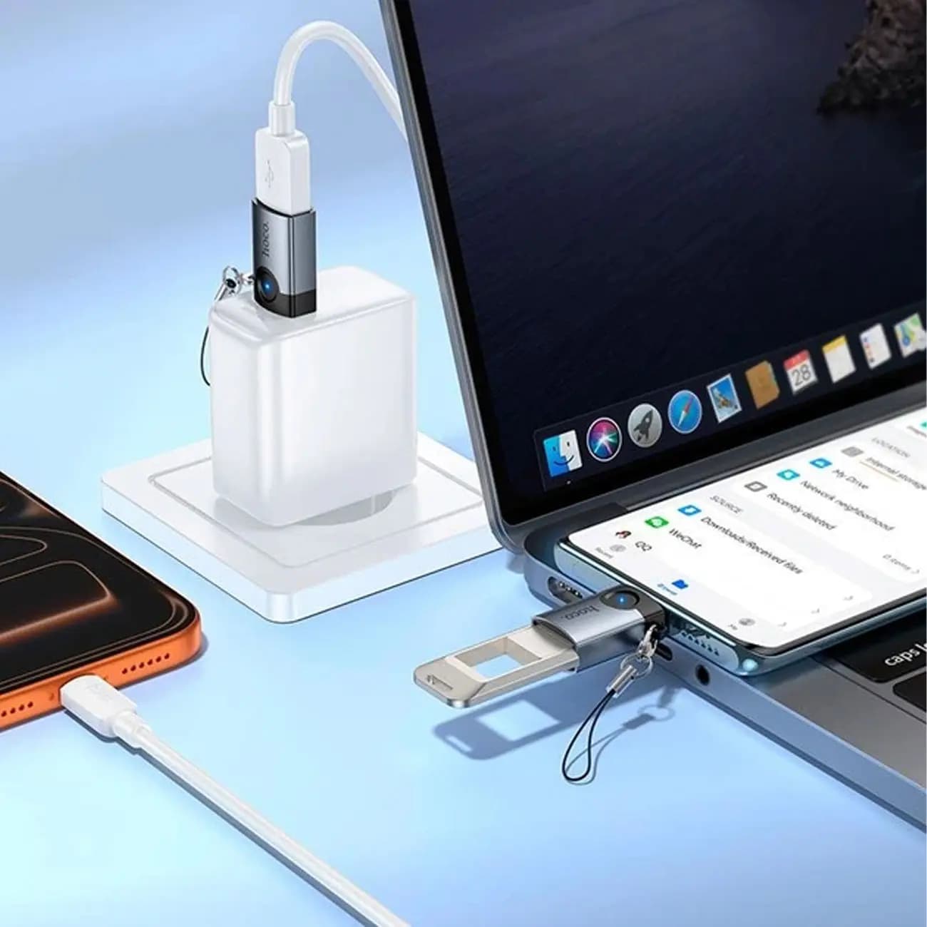 مبدل OTG تایپ سی به USB 3.0 هوکو Hoco مدل UA46C — تصویر ۴